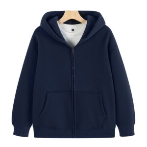 500gsm Manufacturers Custom Clothing Men Blank Zip up Sweatshirt Cotton Bubble Print Zipper Boxy Hoodie With Logo - Image 3