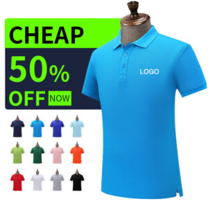High-end Custom Pure Combed Cotton Men's Polo Shirts With Personal logo Short Sleeve Golf t Shirts - Image 4