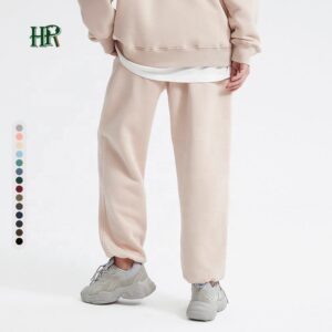 Custom Logo Thick Man Oversized Long Jogger Pants Heavyweight Cotton Cuffed Sweatpants for Men - Image 3