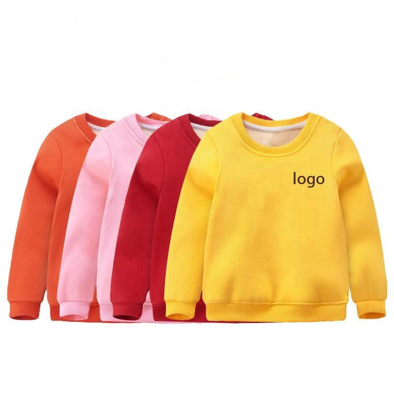Wholesale Neutral Hoodie Men's Round Neck Sweatshirt Loose Children's Hoodie Parent-child Sweatshirt With Custom logo