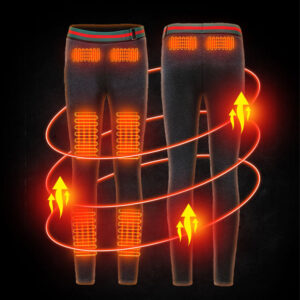 USB Electric Thermal Motorcycles Heating Trousers Black Cold-Proof Bottom Body Warmer Heated Clothing Trousers for Men Women - Image 2