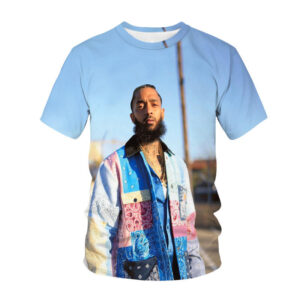 Rapper Nipsey Hussle 3D Printed Shirt for Men Hip Hop Tees 3D Digital Printing Custom T-Shirt All Over Print T Shirt Clothing - Image 2