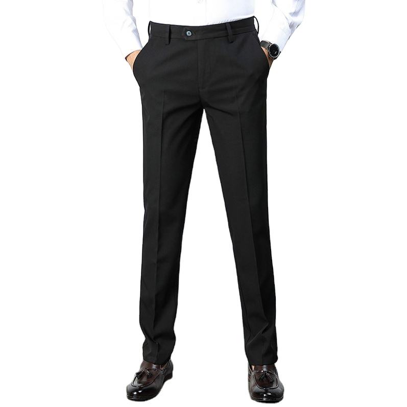2023 Men's Summer Business Wedding Daily Casual Slim Solid Color Fashion Latest Men Formal Pant Design Men Suit Pants