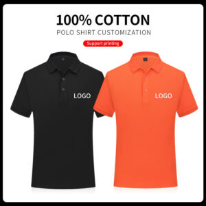 Pique Fabric 100% Cotton Solid Color Men Polo Shirts Over Size Golf t Shirts Custom logo Polo t Shirts - Image 5