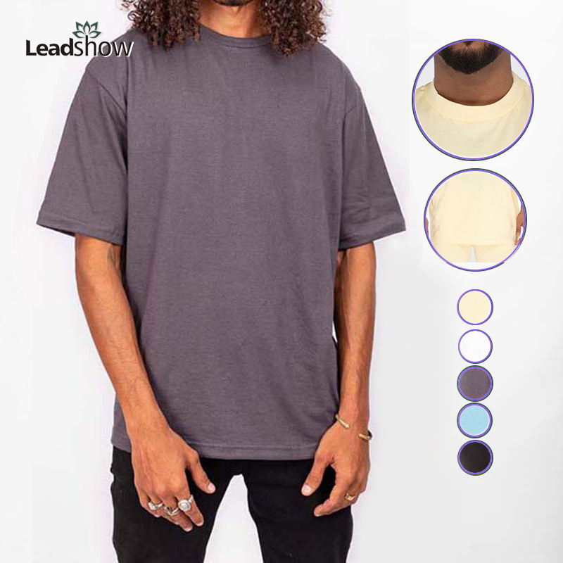 Men' Oversize T-Shirt Wholesale Men Clothing 220Grams Custom T-Shirt Drop Shoulder Thick 100 Cotton Oversized Men Custom Logo
