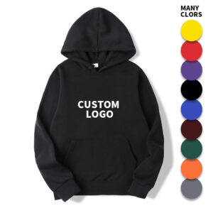 Custom Logo 100% Cotton Men Hoodie Sweatshirts Set Fleece Jogger Clothing Blank Oversize Unisex Pullover Men's Hoodies - Image 1