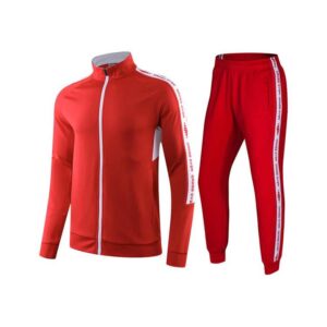 Autumn and Winter Soccer Training Tracksuit Wholesale Men Long Sleeve Full Zip Plush Football Training Sets Football Uniforms - Image 1