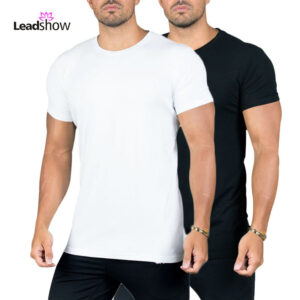 High Quality  Custom Logo Plain  Sport  Running Plus Size Men's  Blank Bamboo  T-shirts  Fitness Clothing  Workout Gym Shirts - Image 3