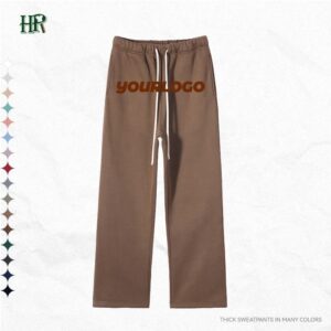 Wholesale OEM Custom Solid Color Men Jogger Pants Trousers Track Sweatpants Loose Sweat Pants - Image 1