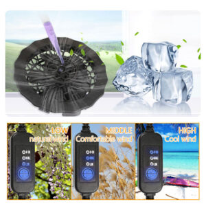 2022 Newest Design 100% Cotton Fan Cooling Clothes Summer air Conditioning Clothing, Short/long Detachable Sleeves - Image 3