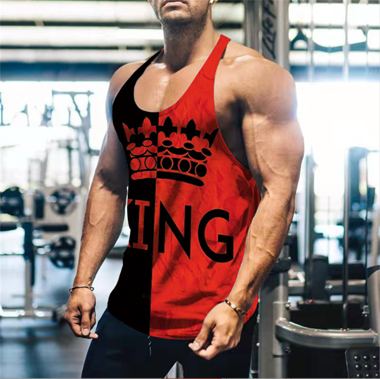 New 3D Digital Printed Men's Vest Men's Casual Vest Clothing