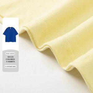 260Gsm Men T-shirts With Embroidery 100%Cotton Oversize Shirts White Tee for Men - Image 2