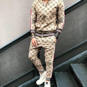 New Men's Sportswear Trousers + Jacket Fitness Cotton Men's Suit Jogger Casual Streetwear Fashion Men's Clothing - Image 1