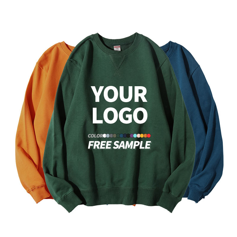 Heavyweight Plain Fashion Crewneck Sweat Shirt Manufacturers Custom Blank Streetwear Cotton Anime Clothing Mens Sweatshirt
