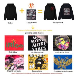 Custom logo Oversized Hoodies Blank Cotton Thick Fleece Unisex 320 350 400 450 550 Gsm Hoodies Pullover Men Puff Printing Hoodie - Image 3