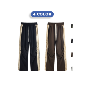 Custom Mens Flair Sweatpants Jogging Cotton Blanks 100% Polyester  Puff Printing Casual Vintage Man Track Flared Jogger Pants - Image 1