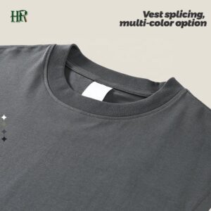 High Quality Custom Size Wholesale Mens Round Neck Heavy Cotton 100% Tshirts Original Mens Sleeveless T-shirts - Image 3
