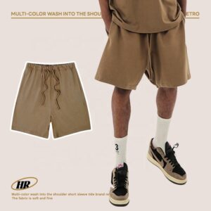 Customized Logo Men Cotton Shorts Sweat Men Fitness Running Short Breathable Gym Shorts Cotton Shorts - Image 2