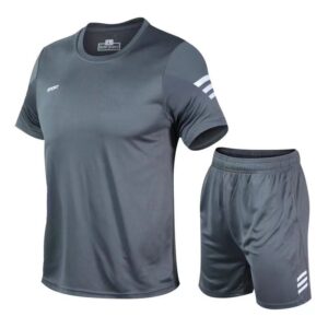 Custom Mens 2 Pcs Sets Summer Shirt Short Sets Workout Clothing Gym Fitness Running Sport Wear Sets for Men - Image 5