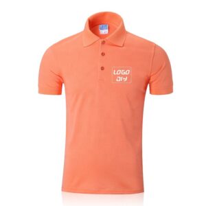 Casual Solid Lapel T-shirt Golf Men's Polo Shirt 100% Cotton Embroidered Polo Shirt Custom logo - Image 4