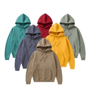 Custom High Quality Embroidery Blank 280 350 400  500 600 Gsm Hoodies Unisex Pullover Men's Hoodies Oversized Chenille Hoodie - Image 1