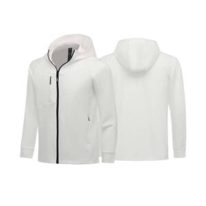 Men's Custom Logo Design Streetwear Polyester Softshell Quick Dry Outdoor Sports Running Breathable Jacket for Men - Image 1