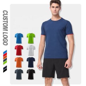 Sublimation Blanks Tshirts 100% Polyester t Shirt With logo Screenprint Custom logo Allover Printed Plain Tee GYM Tshirt for Men - Image 1