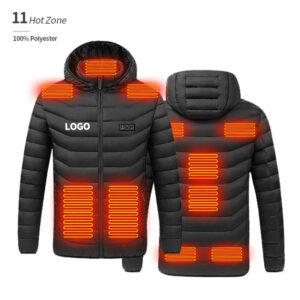 Washable 11 Hot Zone Usb Heated Jacket Custom Winter Veste Chauffante Heating Jacket for Winter - Image 1