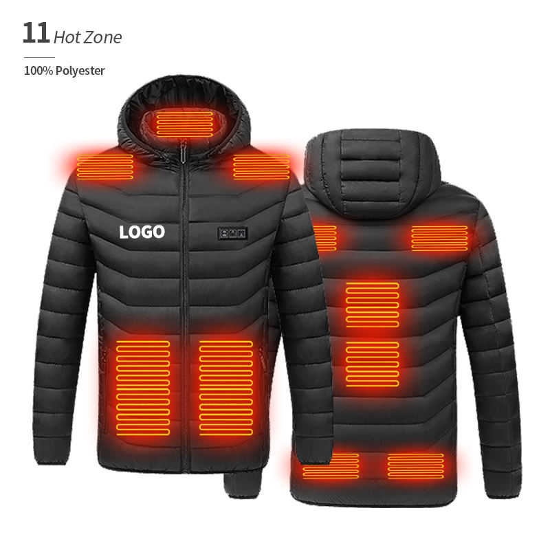 Washable 11 Hot Zone Usb Heated Jacket Custom Winter Veste Chauffante Heating Jacket for Winter