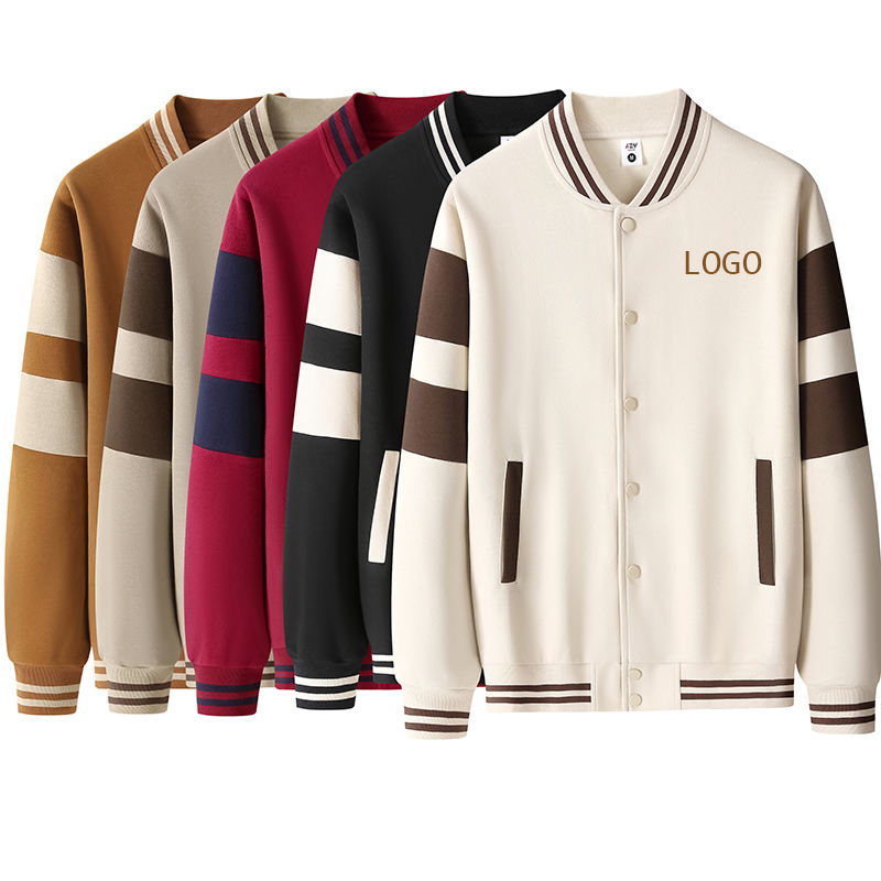 New Autumn College School Baseball Jacket Men Women Blank Varsity Jacket Custom Sample