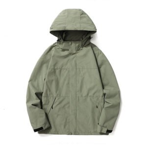 Aoyema Hiking Jackets for Couple Waterproof and Windproof Breathable Camping Clothing Coat Light Weight for Unisex - Image 1