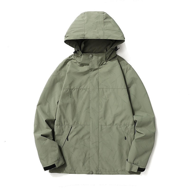 Aoyema  Hiking Jackets for Couple Waterproof and Windproof Breathable Camping Clothing Coat Light Weight for Unisex