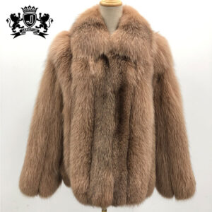 Janefur Man Fox Coat Top Selling Heavy Real Cross Fox Mens Fur Coats Long Men Black Winter Outfit Clothing - Image 5