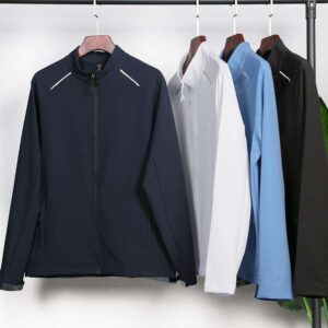 Custom Logo Unisex Jacket Full Zip up Nylon Light Weight Outdoor Windbreaker Men Waterproof Running Casual Sports Jacket - Image 5