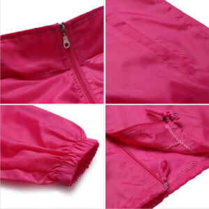 Customize Men's Polyester  Windbreaker Jackets,Waterproof Windbreaker Beach,White Navy Khaki Windbreaker - Image 4