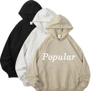 Regular Sleeve Men's Hoodie Pullover High Grade Custom Puff Printing Hoodie & Sweatshirts - Image 1