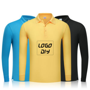 Men's Customized Printed Golf Long Sleeve Polo OEM High Quality Design Embroidered Long Sleeve Men's Custom Cotton Polo Shirts - Image 1