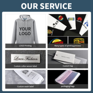 Top Custom Printing logo on Men's Pullover Hoodies Winter Warmth Fleece Hooded Sweatshirts for Men - Image 3