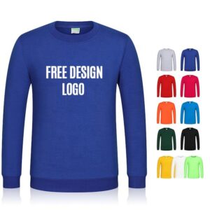 Wholesale Neutral Hoodie Men's Round Neck Sweatshirt Loose Children's Hoodie Parent-child Sweatshirt With Custom logo - Image 3