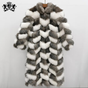 Men Thick Winter Clothing Long Crop Fur Jacket Trendy Custom Ladies Warm Natural fox Fur Coat - Image 1