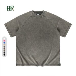 285 Gsm High Quality Custom Logo Men T-shirts Embroidery Oversize Shirts White Tee - Image 1
