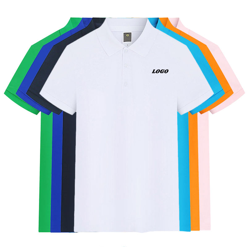 2024 Men's Polo T-shirt Men Clothes Custom Brand Design Embroidery Logo US Size Polo T-shirt