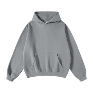 2023 Autumn and Winter With Wool Hooded Washed Hoodie Custom Vintage Hoodie Unisex - Image 5