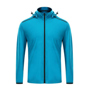 Men Sportswear Windbreaker Jackets Male Gym Fitness Training Hoodie Running Sports Jogging Coat Jacket - Image 1