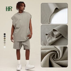 High Quality Cotton Plain Custom Vest Mens Clothing Casual Tank Top Sleeveless Shirt for Men - Image 3