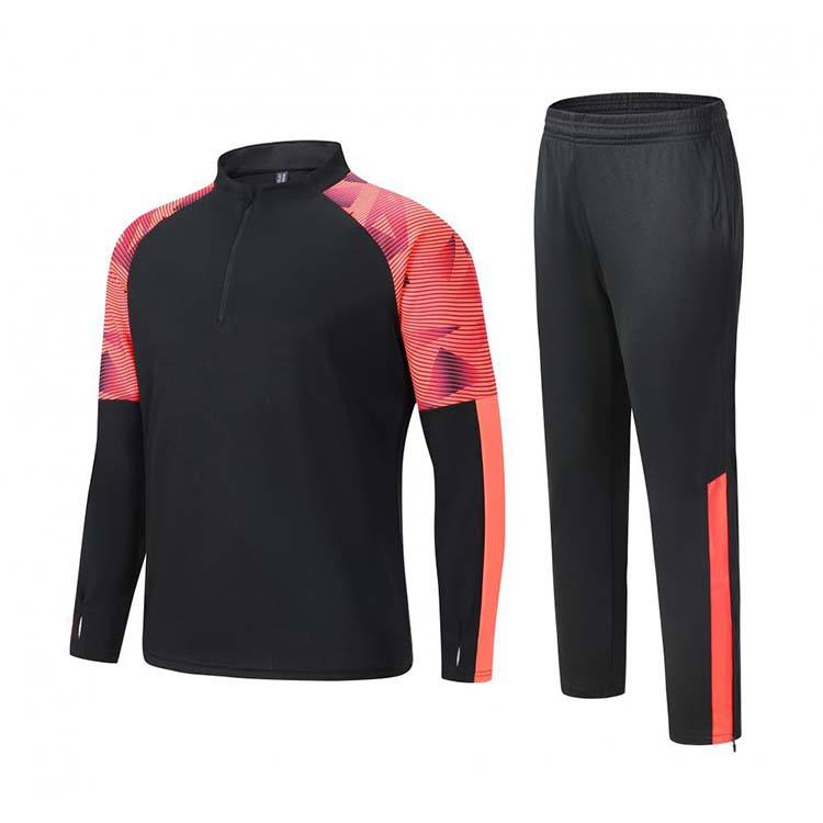 Wholesale Custom Logo High Quality Sport Wear Football Training Jacket With 1/4 Zip Top Soccer Tracksuits for Men