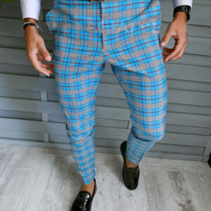 Wholesale High Quality Mens Trousers Chinos Solid Color Plaid Clothing Pants Slim Formal for Men - Image 4